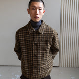Virgin wool trucker blouson / Olive