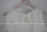 Pumpkin Balloon Sleeveless Blouse