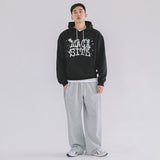 ビンテージロゴフードTシャツ　ブラック