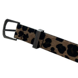 Leopard belt & brushed short pants SET (3 colors)
