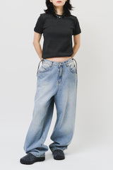 (W) Misty String Wide Denim (2color)