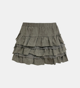 Lumiel Lace Frill Mini Skirt