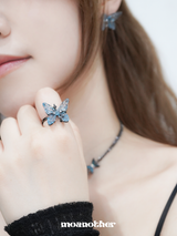 Blue Butterfly Ring