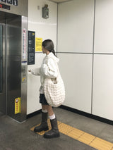 ミニザンフラワーエンボスクロップパーカー（6c）
