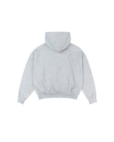 "Y" Patches Relaxed Hoodie Grey