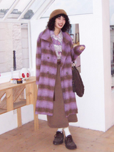 Versatile and classic wool tweed overcoat