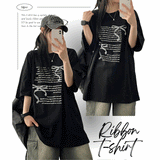 ダリレタリングオーバーサイズフィット半袖Tシャツ