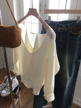 Vネックニット & タンクトップセット