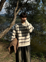 SCOPE STRIPE MOHAIR KNIT