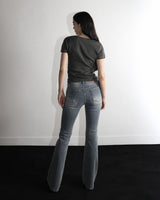 Metal Triclipse Slim Fit Bootcut Denim Pants Blue