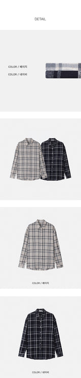 [S/S] フォーマルリネンチェックシャツ