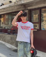 サバードリンガープリントショートスリーブTシャツ