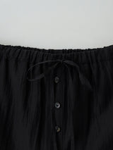 レースパジャマショートパンツ BLACK