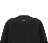 [mnem] エッセンシャルロゴスウェットシャツ (black)