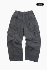 Garment dyeing cargo pants