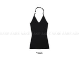 RING STRAP HALTER TOP
