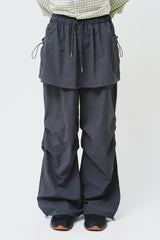 (W) ウォッシャースカートパンツ (3color)