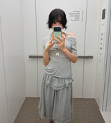 レース オフセット Tシャツ
