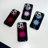 [MADE] black spark epoxy bumper case - baby pink