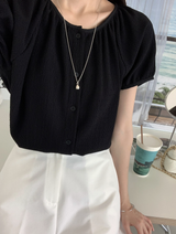 Weekly Wrinkle Shirring Blouse / 2 colors