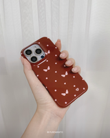 ハートドットウィングスマホケース