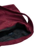 Suede Stud Shoulder Bag (Wine)