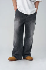 Grey Carpenter Denim Pants