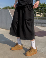 FLIN SIDE PLEAT BERMUDA SWIM PANTS