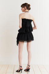 ANGEL HOOK DRESS black