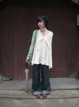 Siho Summer See-Through Tencel Cardigan