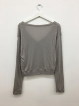Bone Silk V Cardigan (2color)