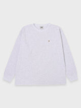 スカルワッフル長袖Tシャツ - アイボリー