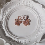 バタフライフェアリーハギーズピアス - Rosegold