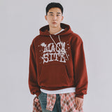 VINTAGE LOGO HOODED T-SHIRT WINE