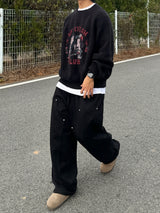 バルーンダブルニースウェットパンツ