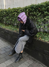 (Lining Brushed) ボカシボタンニットスカート