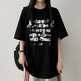 Locke Illustration Lettering Boxy Fit Short Sleeve T-shirt