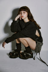 FUR PLATFORM SLIPPERS