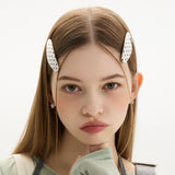ベビードットロゴヘアピン _ ホワイト