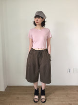 リネンアンクルオープンサンダル