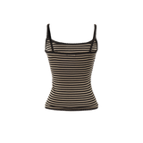 フリークストライプリーブレストップ [Khaki]