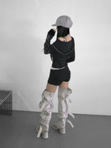cupid striped hoodie(2 color)  