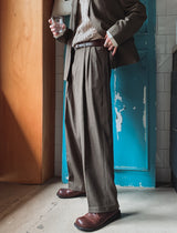 Milo two-tuck wide slacks