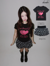 flower frill cancan banding mini skirt