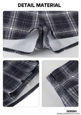 Preppy Pleats A-line Pants Skirt
