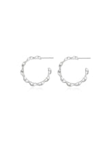 SHINE STAR HOOP EARRINGS (S)