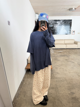 creamy floral pants