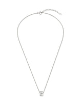 26SS★ Champagne Full Moon Silver Duo Shine Necklace S