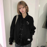 ノアールキルティングボタンブルゾンジャケット UNISEX (2COLOR)