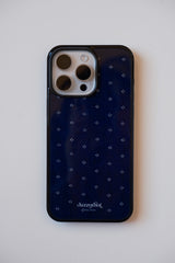 Bleu Minuit Case & Brown Wallet Magsafe Set.
